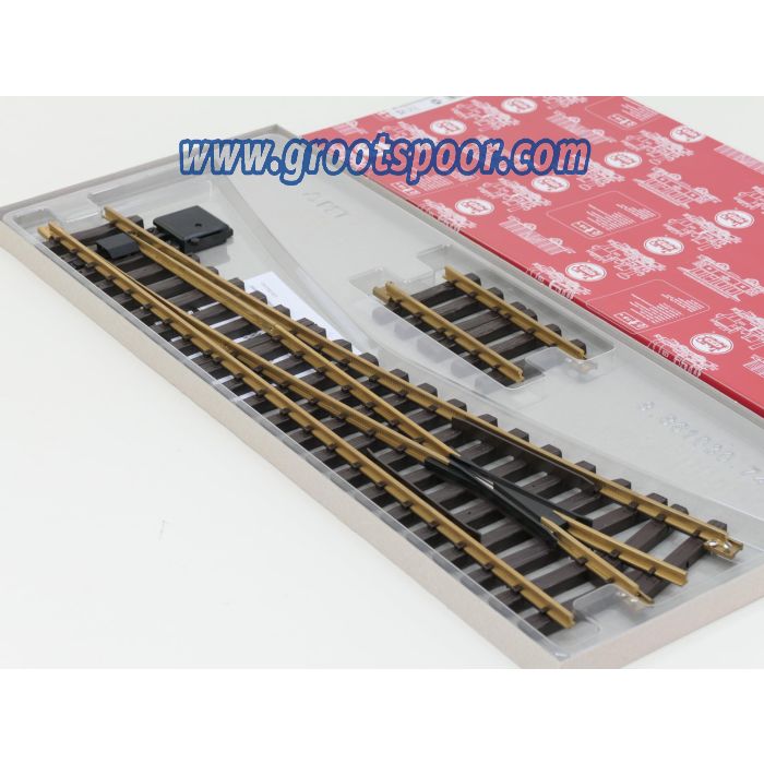 LGB 18150 Handweiche, links, R5, Met Schroefbare railverbinders