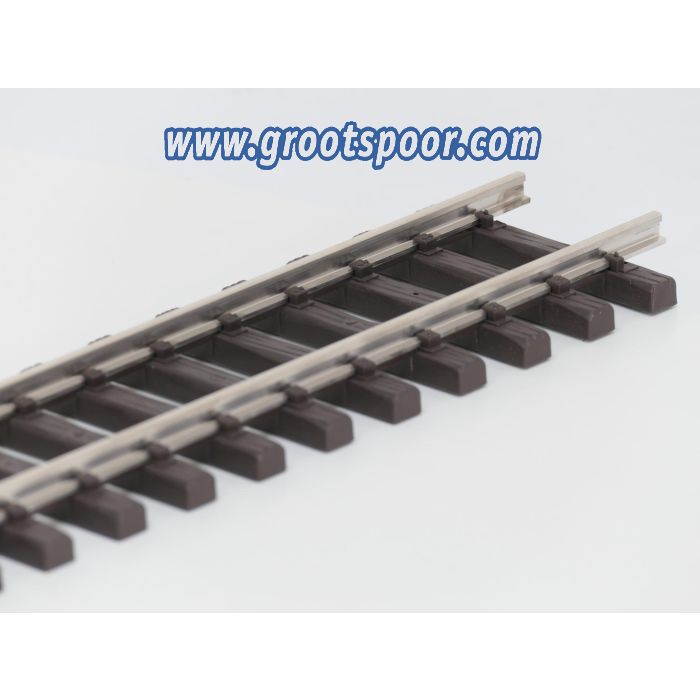 LGB 14061 Gerades Gleis vernickelt, 1200 mm, Met Schroefbare railverbinders