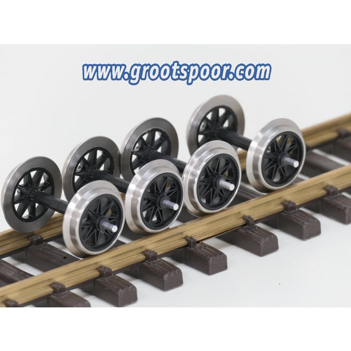 TRAINLINE45 3067320 Metall V Speichenradsatz ohne Stromführung, Set 4 ST.
