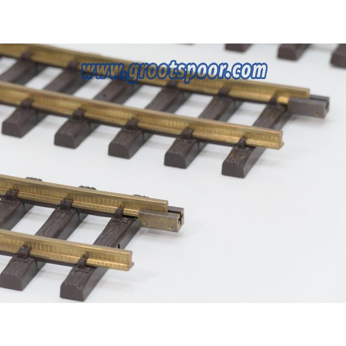 LGB 16000 Set 12St. Gebogenes Gleis,R3,22.5 Grad, Met Zij-Schroefbare railverbinders