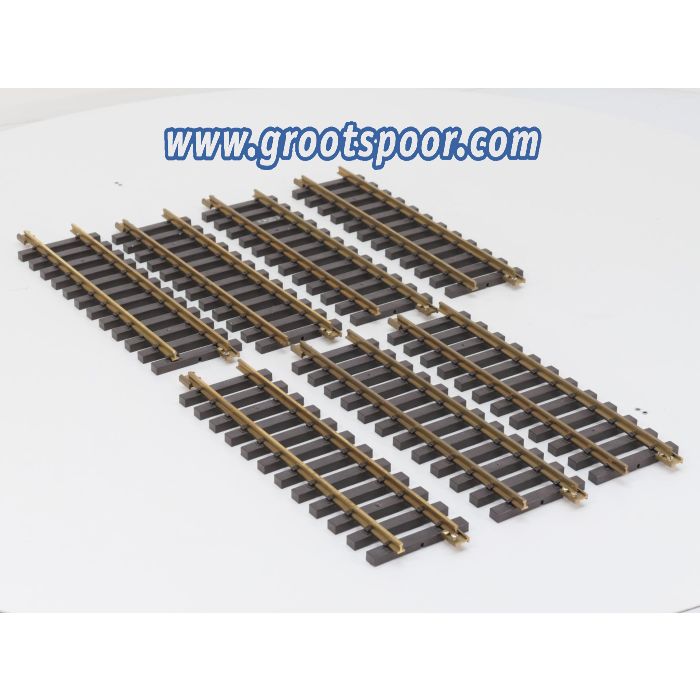 PIKO 35200 Set 7x Gerades Gleis 320 mm, Met Schroefbare railverbinders.(2,24M)