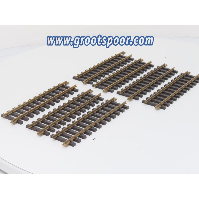 PIKO 35200 Set 7x Gerades Gleis 320 mm, Met Schroefbare railverbinders.(2,24M)