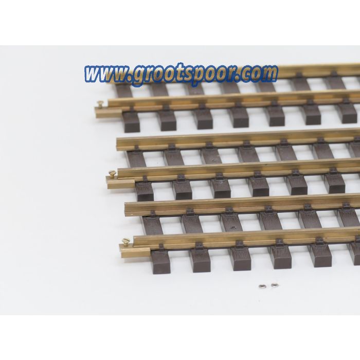 PIKO 35200 Set 7x Gerades Gleis 320 mm, Met Schroefbare railverbinders.(2,24M)
