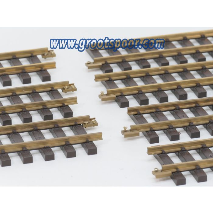 PIKO 35200 Set 7x Gerades Gleis 320 mm, Met Schroefbare railverbinders.(2,24M)