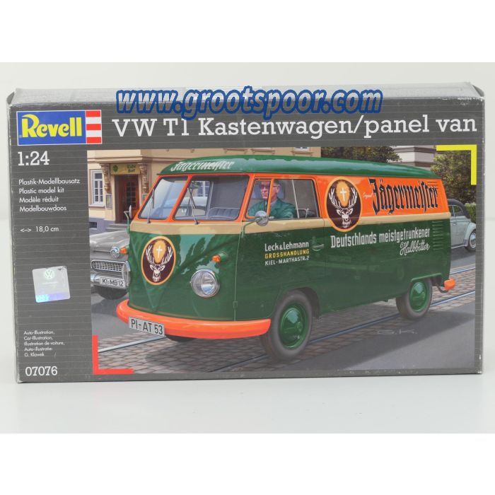 Schaal 1:24 Revell 07076 VW T1 kastenwagen/panel van bouwpakket #8163