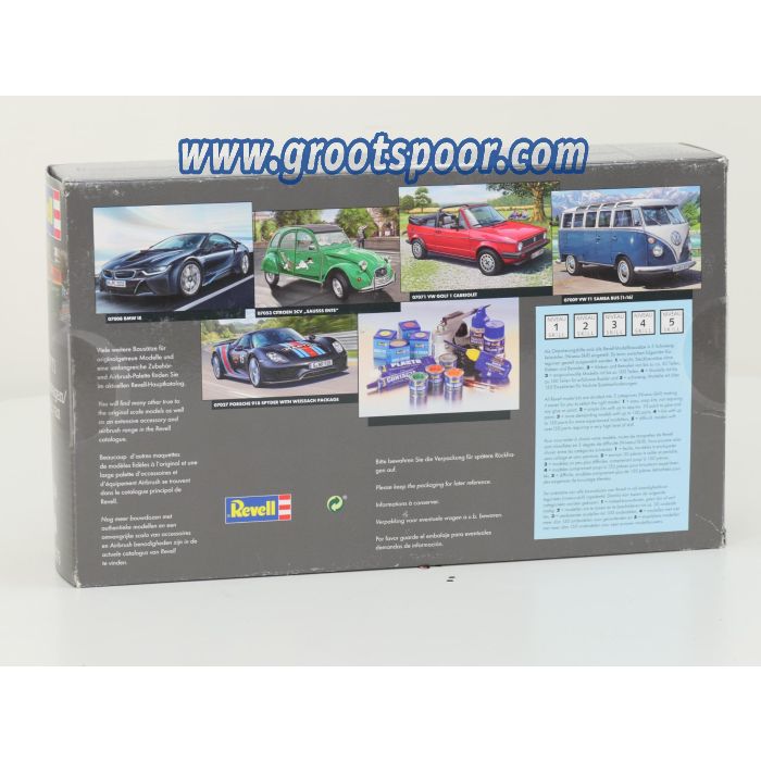 Schaal 1:24 Revell 07076 VW T1 kastenwagen/panel van bouwpakket #8163