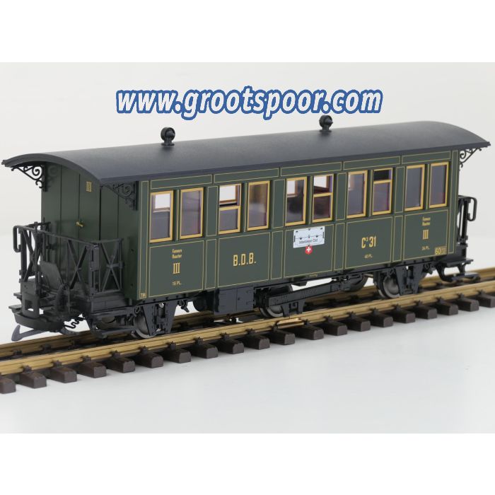 LGB 30330 Ballenberg-Personenwagen B.D.B.  3. Klasse, C3 31, Metallrader