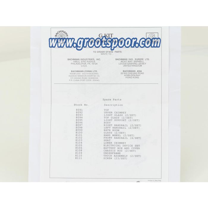 Bachmann Set 5 St. G Kit Classic Coach/Combine, metallrader, Klauwkoppeling - sku: 20250911115145 - Used - Good condition - Photo 17