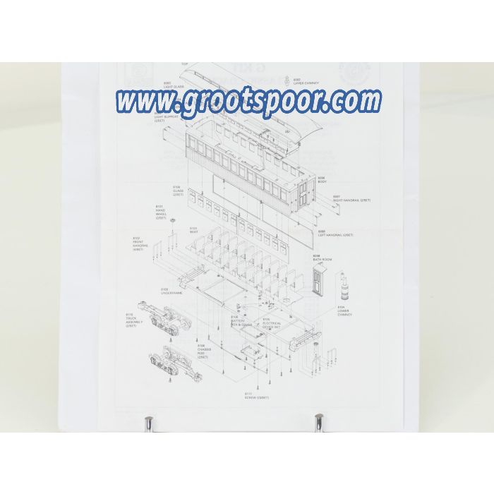 Bachmann Set 5 St. G Kit Classic Coach/Combine, metallrader, Klauwkoppeling - sku: 20250911115145 - Used - Good condition - Photo 18