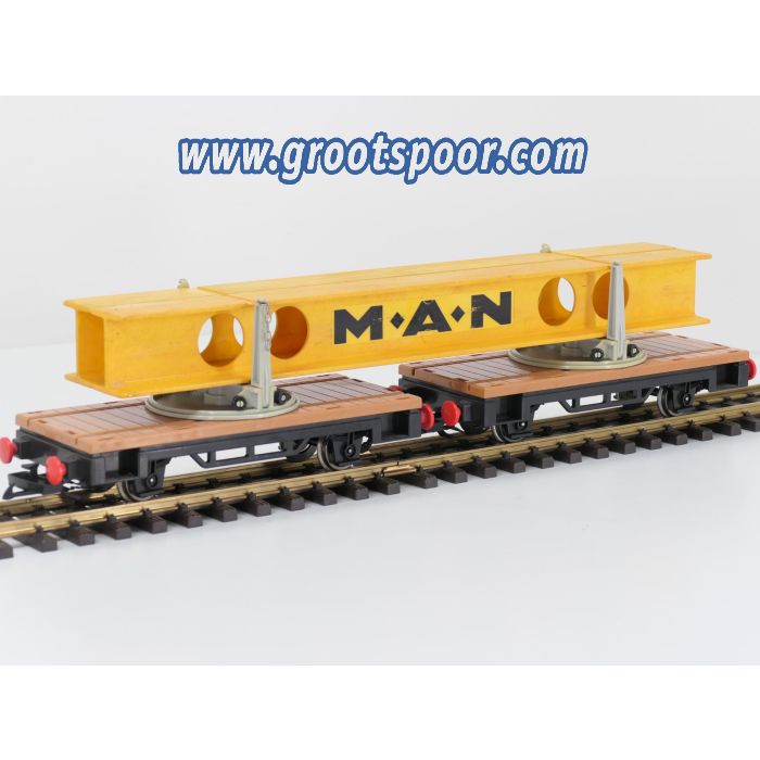 Playmobil 4109 M.A.N. schamelwagen set SEHR SELTENl Metallrader