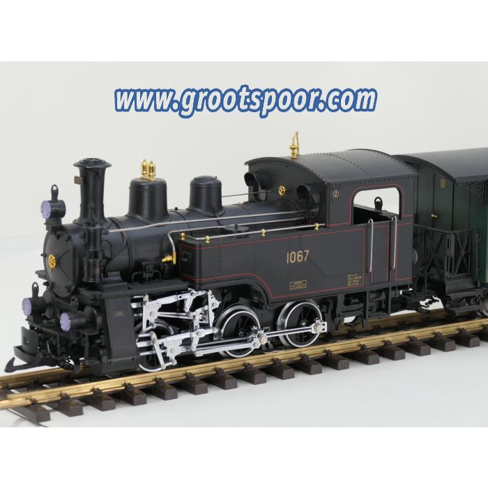 LGB Set 20471 , 30330 & 40330 Ballenberg-Zahnrad-Dampflok 1067, Persw. C 31 & Post/Packw. F 51, Metallrader
