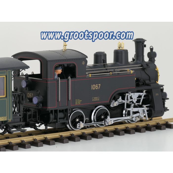 LGB Set 20471 , 30330 & 40330 Ballenberg-Zahnrad-Dampflok 1067, Persw. C 31 & Post/Packw. F 51, Metallrader