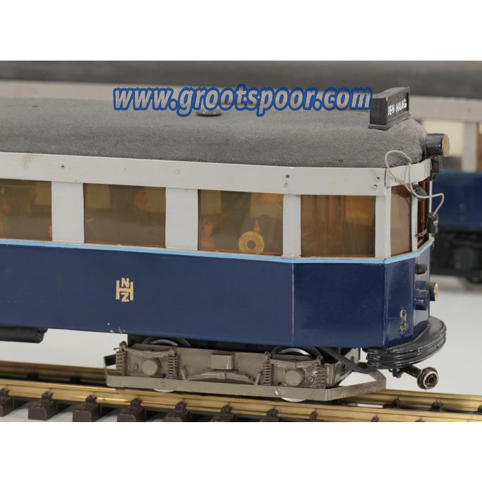 voor LGB NZH Tweeling Tramstel A613 + A614 + B519 Blauwe tram