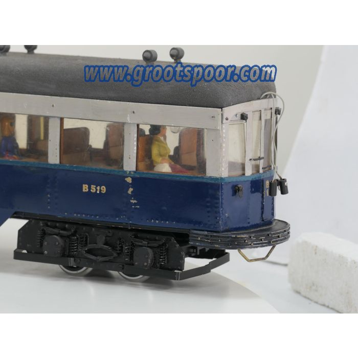 voor LGB NZH Tweeling Tramstel A613 + A614 + B519 Blauwe tram