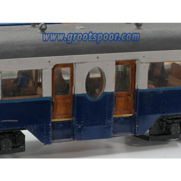 voor LGB NZH Tweeling Tramstel A613 + A614 + B519 Blauwe tram
