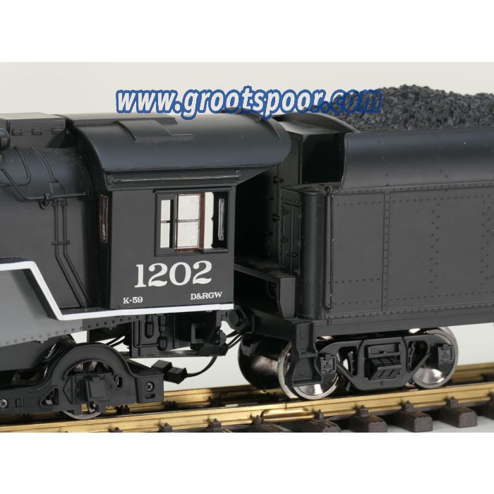 Aristo Craft Trains 21510 2-8-2 Mikado Steam Locomotive with Tender D&RGW No 1202, Vitrinemodel