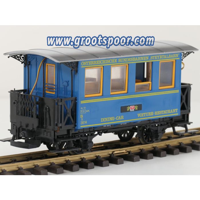 LGB 3013 B  Dining-car Bi s 3614, Ihnenbeleuchtung - sku: 20251017045005 - Used - Good condition - Photo 2