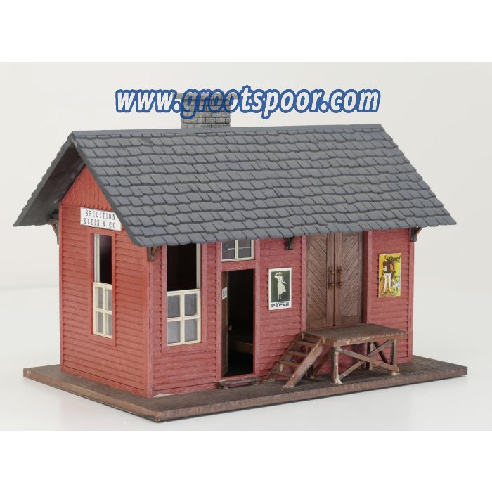 POLA 330933 Cripple Creek station Gebouwd model, met LED binnenverlichting.