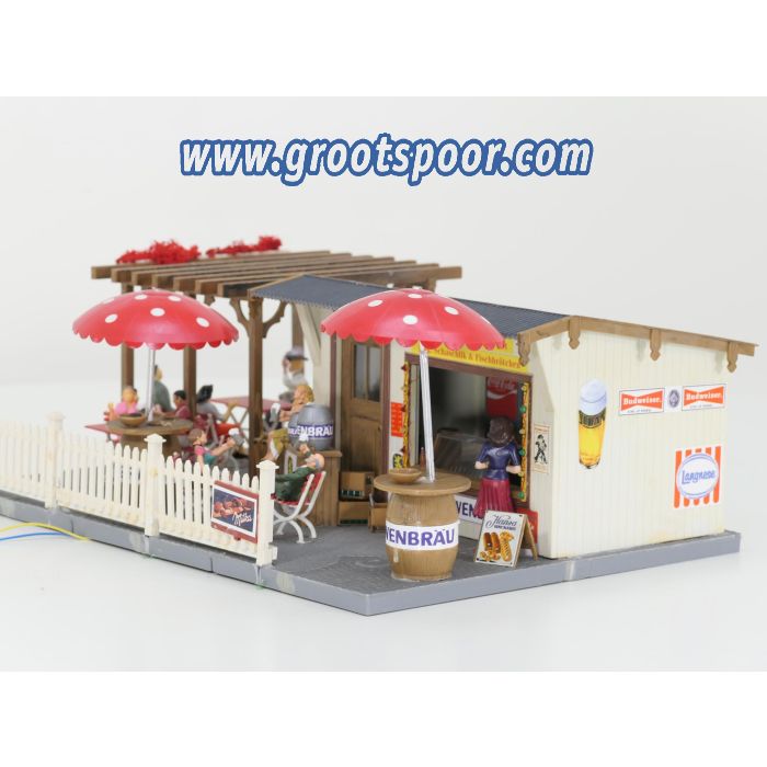 POLA 330996 xxl Bier garten met Pergola Gebouwd model , met LED binnenverlichting, 13 Figuren