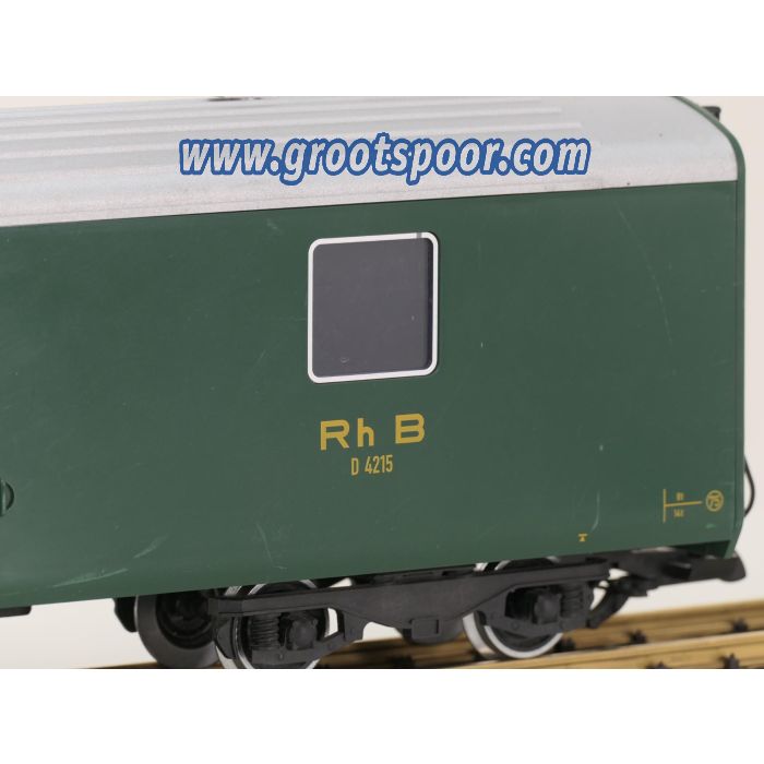 LGB 31690 RhB-Gepäckwagen D 4215, grün, Metallrader