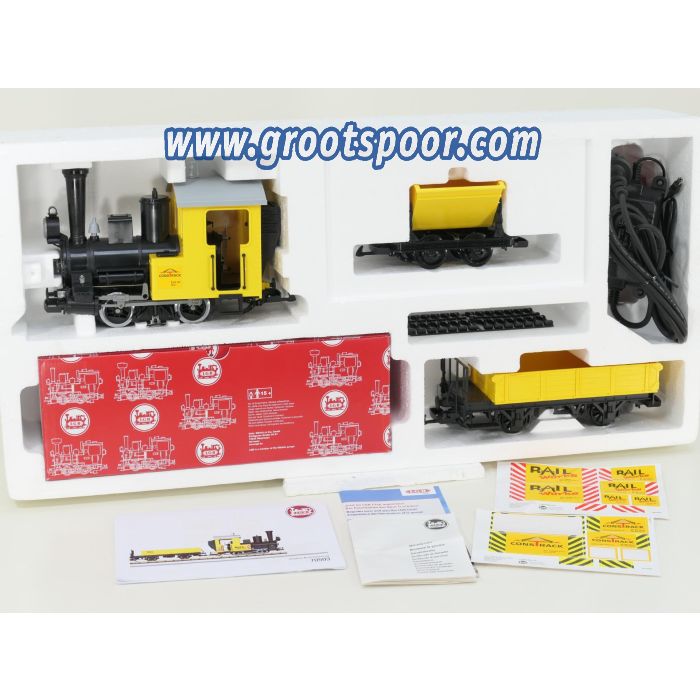 LGB 70503 + 49501 XXL Combiset, Startset Bouwplaatstrein + Ergänzungsset Baustelle