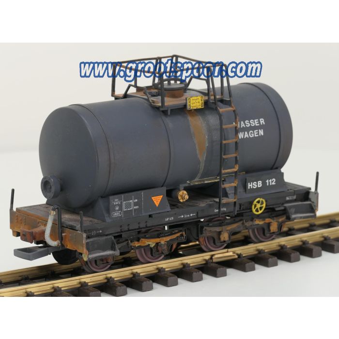 LGB HSB Wasserwagen 112, Drehgestelle, 4 Achser, Alterung, Kupplix kupplungen