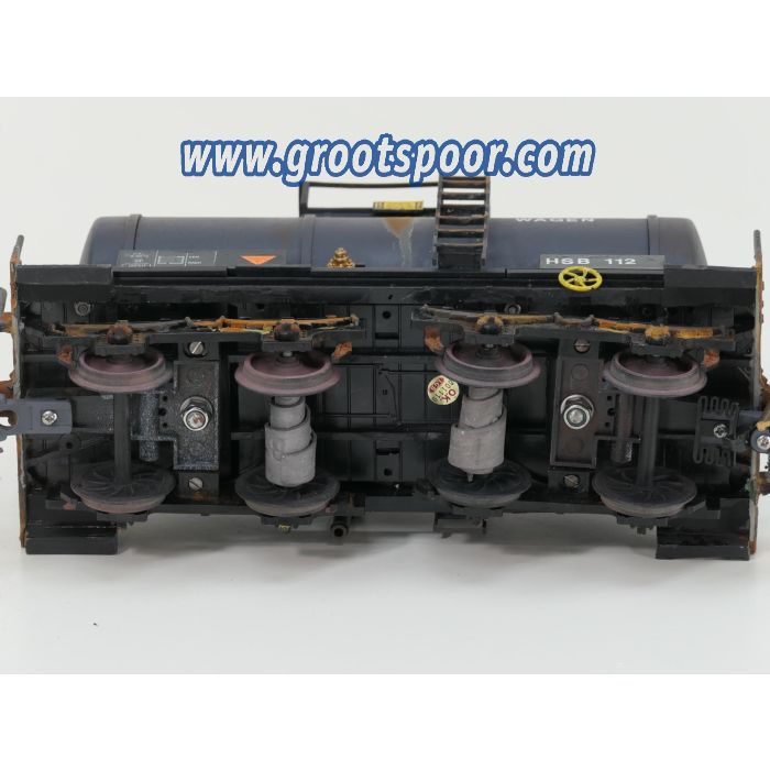 LGB HSB Wasserwagen 112, Drehgestelle, 4 Achser, Alterung, Kupplix kupplungen