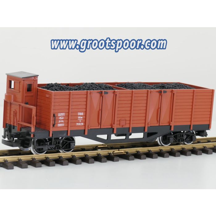 LGB 4062 B Hochbordwagen ÖBB OOm/s 76826, Metallrader, Ausnehmbahre Ladung - sku: 20251031120952 - Gebraucht - Sehr guter Zustand - Bild 2