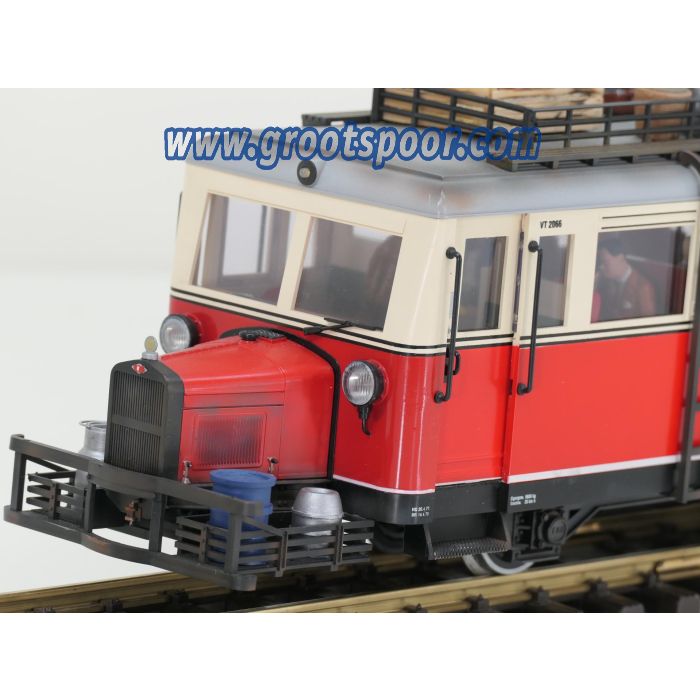 LGB 2066 SUPER Wismarere Schienenbus , Digitaal, Sound, 14 Figuren