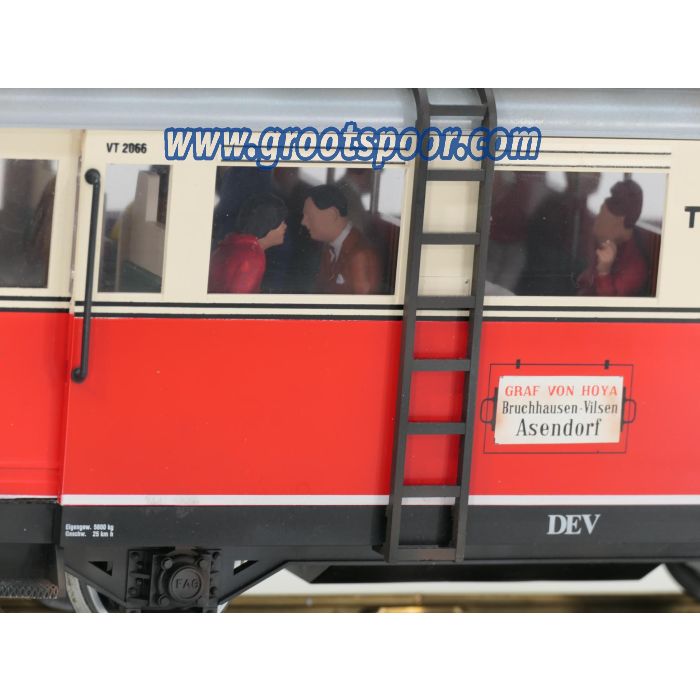 LGB 2066 SUPER Wismarere Schienenbus , Digitaal, Sound, 14 Figuren