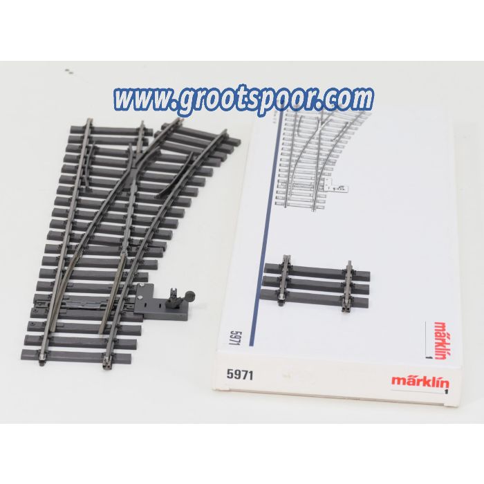 Märklin Spur1 5971 Wissel Rechts, Met handbediening, R 1200mm 22'