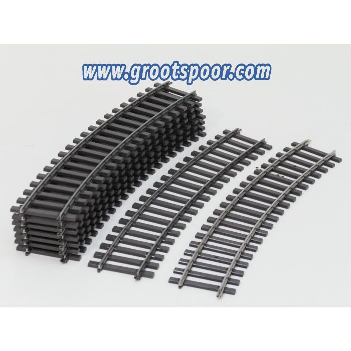 Märklin Spur 1 5933 Gebogenes Gleis. Radius R 1020,54, 22° SET 10 St.