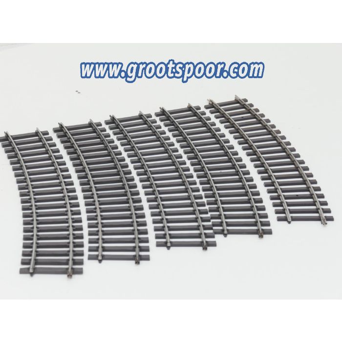 Märklin Spur 1 5933 Gebogenes Gleis. Radius R 1020,54, 22° SET 5 St.