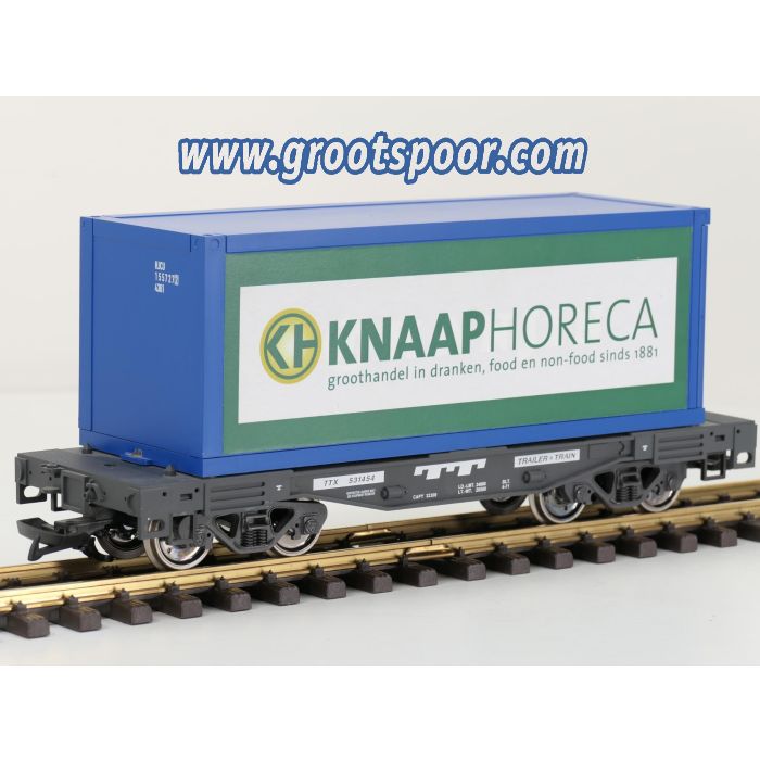 LGB 49085 Trailer Train Containerwagen met Knaap Horeca container, Metallrader - sku: 20251120015502 - Gebraucht - Sehr guter Zustand - Bild 2