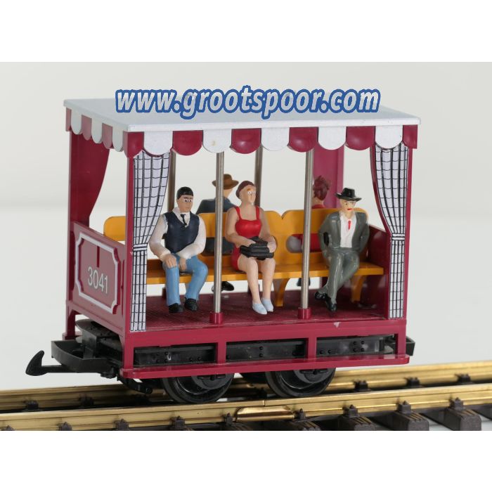 LGB 3041 D veldbaan personenwagen, 5 Figuren, Sonderfarbton, Dunkel Rot - sku: 20251122024441 - Gebraucht - Sehr guter Zustand - Bild 2