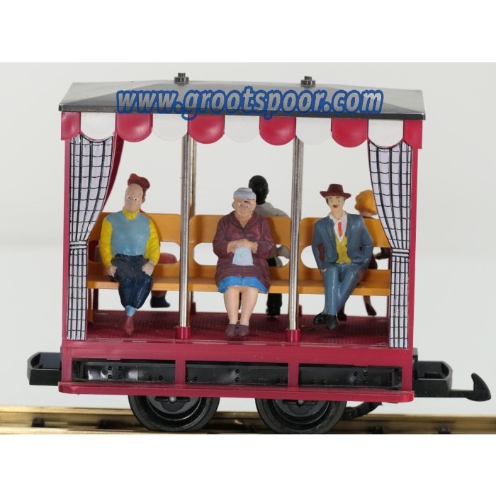 LGB 3041 D veldbaan personenwagen, 6 Figuren, Sonderfarbton, Dunkel Rot - sku: 20251122025440 - Gebruikt - Zeer goede staat - Afbeelding 4