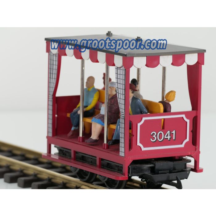 LGB 3041 D veldbaan personenwagen, 6 Figuren, Sonderfarbton, Dunkel Rot - sku: 20251122025440 - Gebruikt - Zeer goede staat - Afbeelding 5