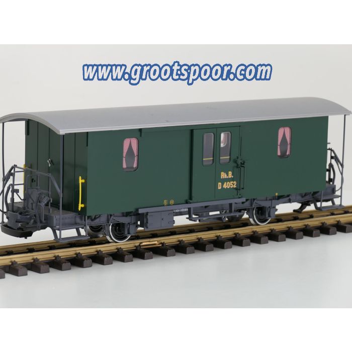 LGB 34556 Gepäckwagen RhB D4052, Metallrader