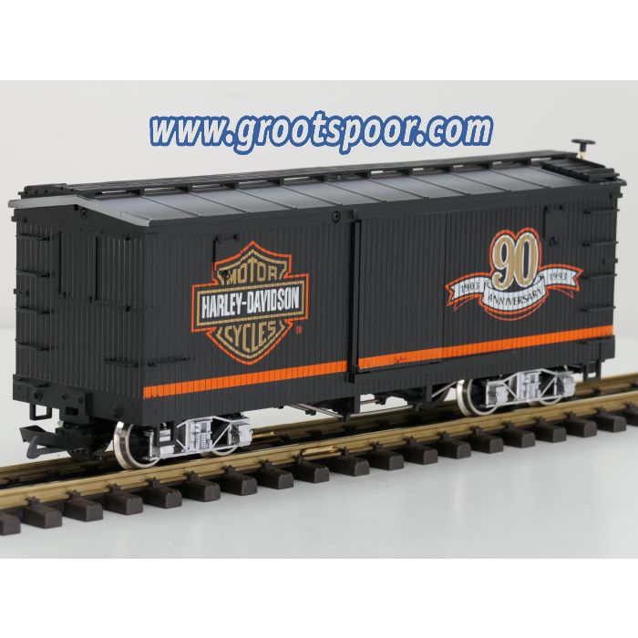 LGB 4067 HD Harley Davidson Box Car, Metallrader - sku: 20251122043434 - Gebraucht - Wie Neu - Bild 2