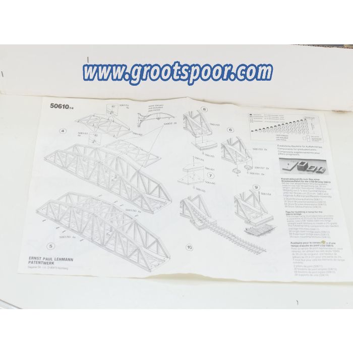 LGB 50610 Bogenbrücke, 1200mm Gebruikt