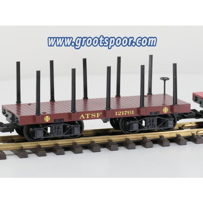 LGB 40000 Santa Fe-Flachwagen, 2 Stück, ATSF121346 & ATSF 121761 - sku: 20251129125807 - Gebruikt - Zeer goede staat - Afbeelding 3