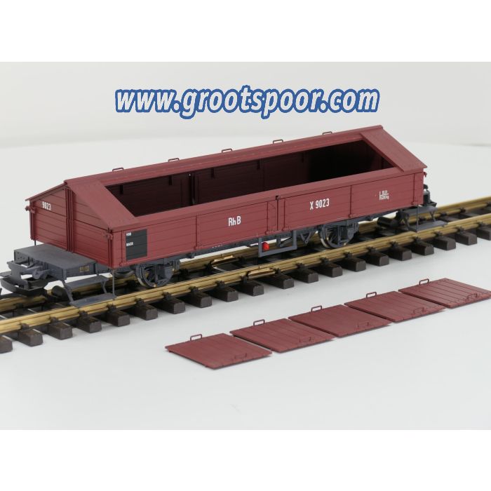 BRAWA15151 Klappdeckelwagen X 9023 der Rhb, Metallrader, Vitrinemodell - sku: 20251129034111 - Used - New condition - Photo 5
