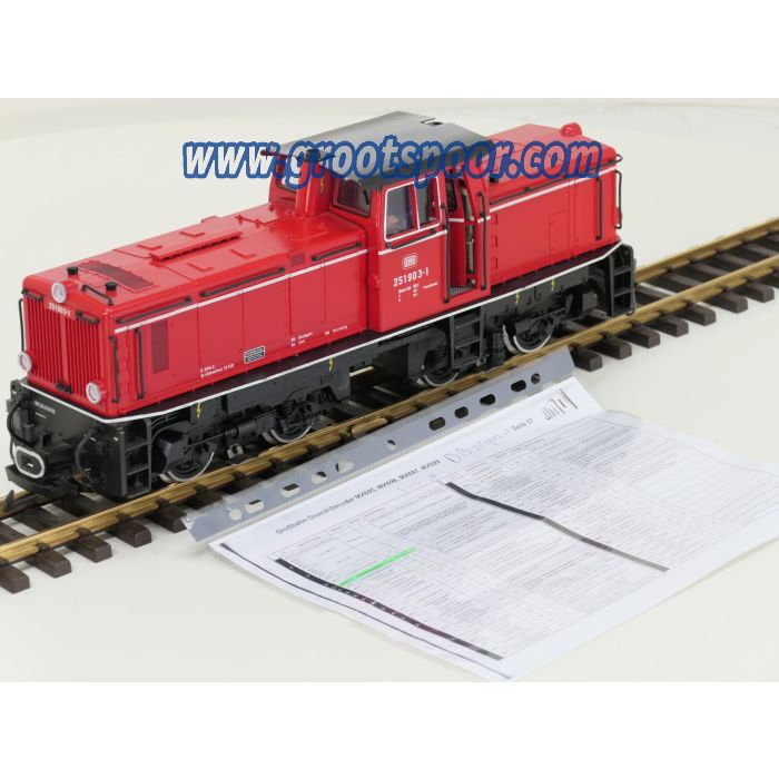 LGB 21510 XXL DB Diesellok 251903-1, Digital, Sound, Auto Entkuppler& Turen, Gepulster Verdamper