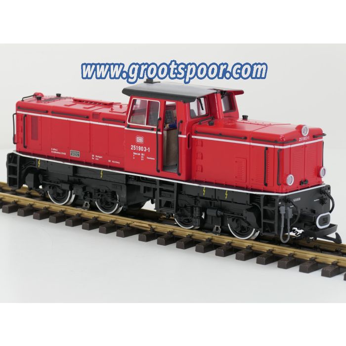 LGB 21510 XXL DB Diesellok 251903-1, Digital, Sound, Auto Entkuppler& Turen, Gepulster Verdamper