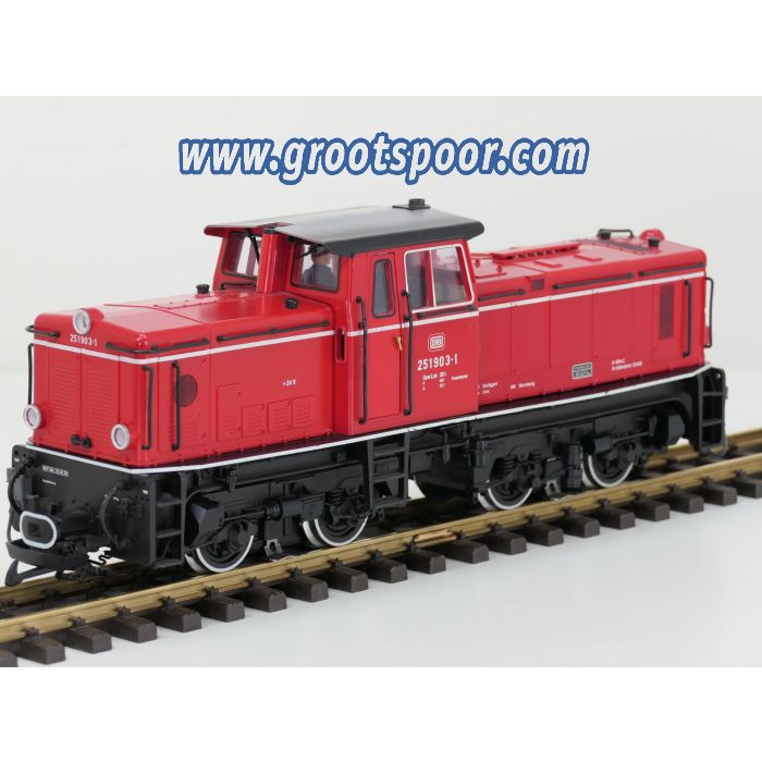 LGB 21510 XXL DB Diesellok 251903-1, Digital, Sound, Auto Entkuppler& Turen, Gepulster Verdamper