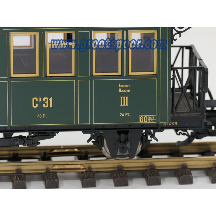 LGB XL Set 20471 , 30330 & 40330 Ballenberg-Zahnrad-Dampflok 1067, Persw. C 31 & Post/Packw. F 51,Digital, Sound, Gepulser Dampf 