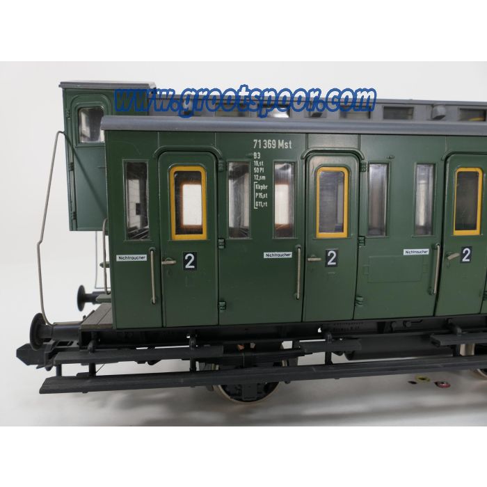 Märklin Spur1 5805 Abteilwagen 3-achsig DB III, Innenbeleuchting, Stromabnahme, Metallrader - sku: 20260205030025 - Gebruikt - Zo goed als nieuw - Afbeelding 5