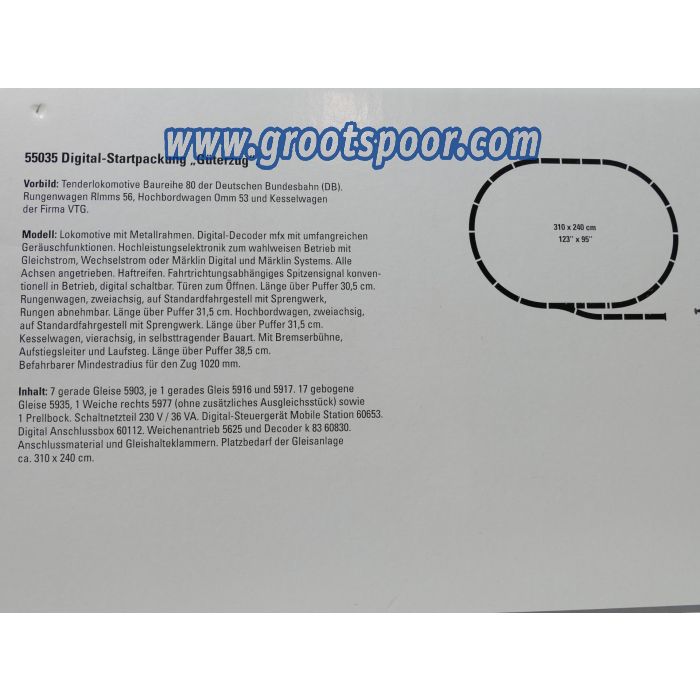 Märklin Spur1 55035 Digital-Startpackung "Güterzug" mit DB Dampflok BR 80 031 - sku: 20260207013242 - Gebruikt - Zo goed als nieuw - Afbeelding 11