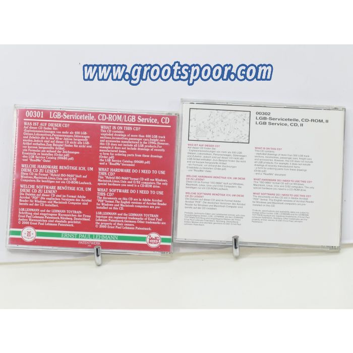 LGB 00301 & 00302 Set Serviceteile CD-ROM 1 & 2 - sku: 20260220121707 - Gebraucht - Wie Neu - Bild 2