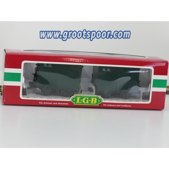 LGB 40190 bulkgoederenwagon set, 2 stuks - sku: 20260325112505 - Used - Very good condition - Photo 5